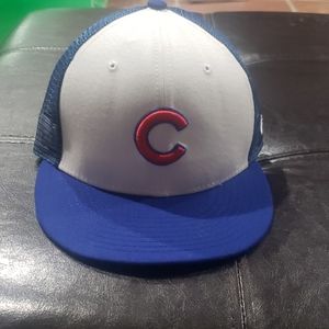 Chicago Cubs Flat Bill Trucker Ha